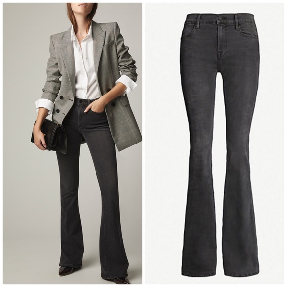 frame jeans le high flare